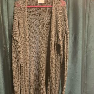 Army green knit sweater